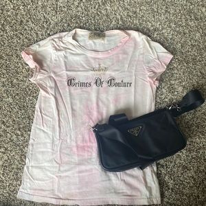Vintage Juicy Couture tie dye T-shirt
